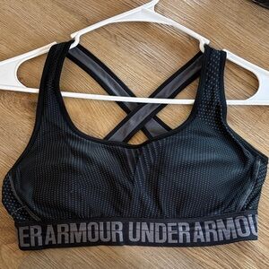 Under Armour Black Sports Bra with Mesh Detail